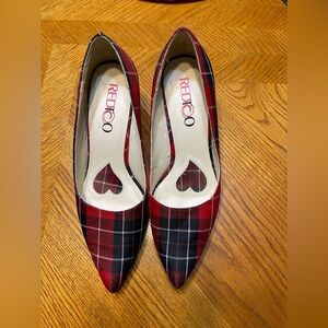 Ladies Plaid Heels Size 10 Great Condition
